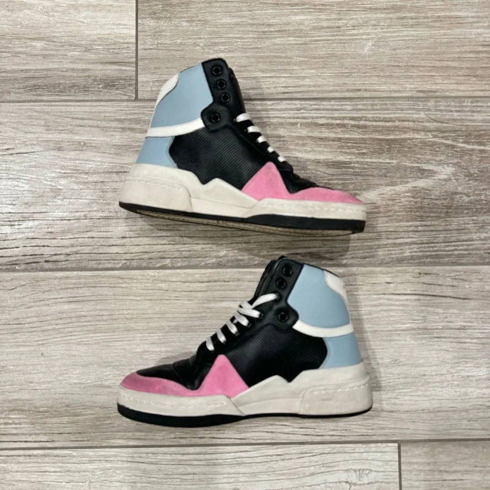 SAINT LAURENT High Top Tennis Shoes Size 7.5 - Picture 6 of 14